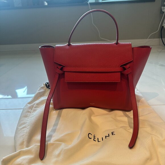 Celine Mini Belt Bag in Coquelicot - Picture 2 of 16